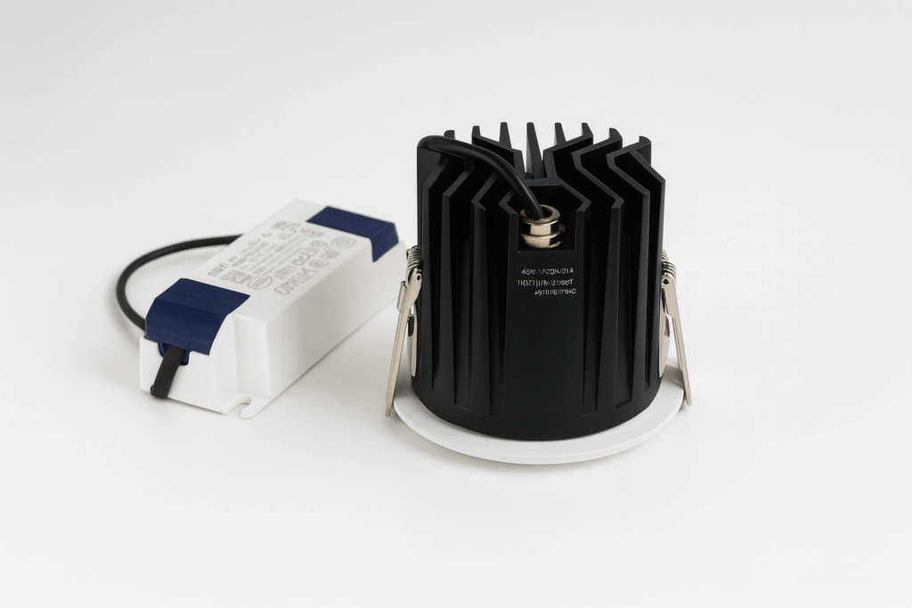 TAIF LED COB Project Downlight 12W – High efficiency, 1320lm, 4000K,3000K,6500K , CRI≥90, 55° beam angle.